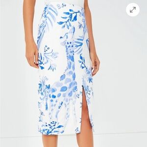 NWT TUCKERNUCK X LOULOU BAKER Painted Safari Willa Skirt size XS